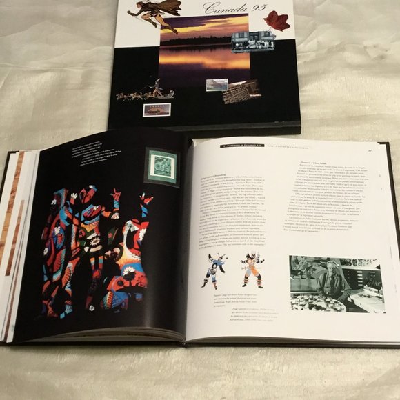 Canada 95 - The Collection of 1995 stamps hardback book w/ dust cover - Picture 8 of 14